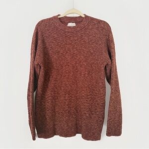 Abercrombie & Fitch Brown Rust Crewneck Long Sleeve Knit Sweater Size Small EUC